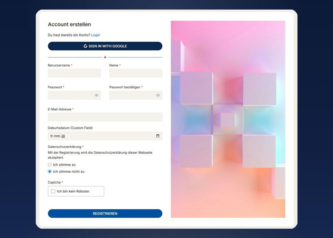 AUTH BUILDER für YOOtheme Pro - Screenshot 2