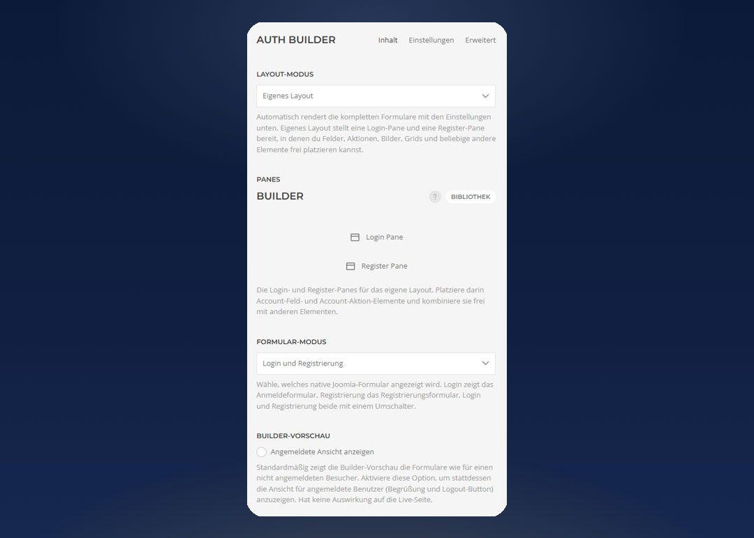 AUTH BUILDER für YOOtheme Pro - Screenshot 4