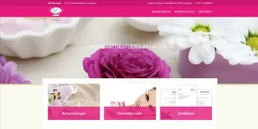 Website Kosmetikstudio Zeit für mich